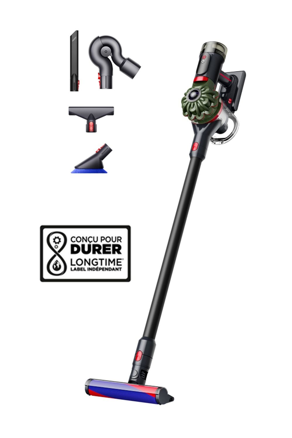 Dyson V8 Cyclone Fluffy + Kit de nettoyage pour meubles